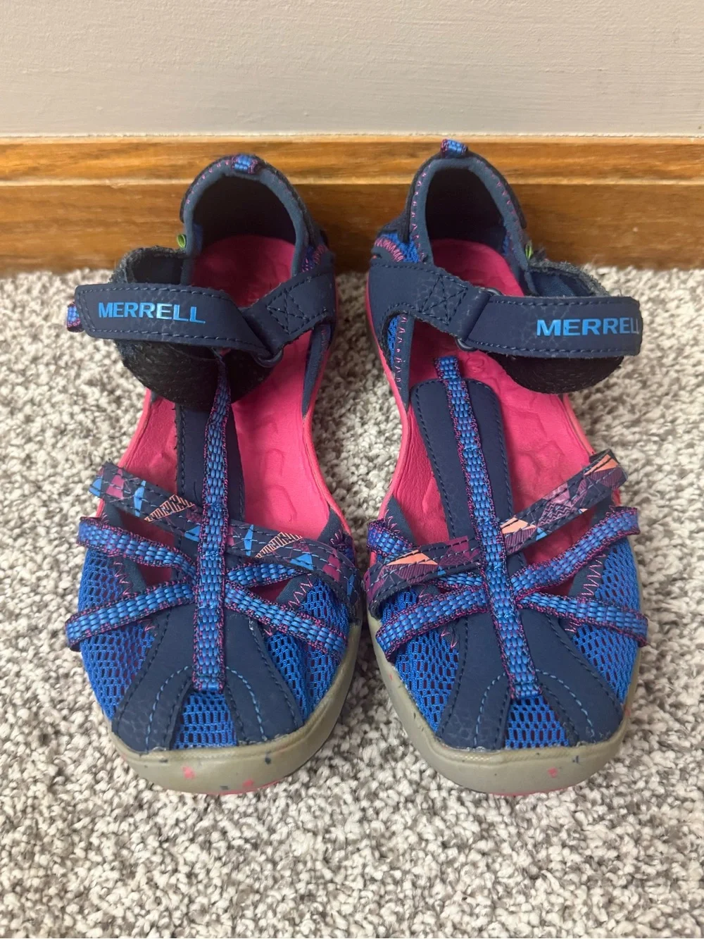 Girls Merrell Hydro Monarch Sandals Summer Beach Like New Size 13
